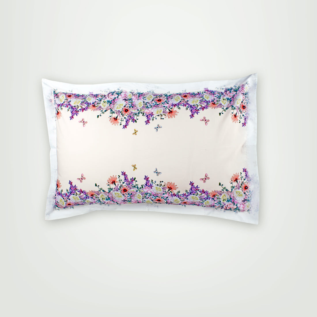 V2G Printed Pillow Covers- Butterfly Gardenia- Pair