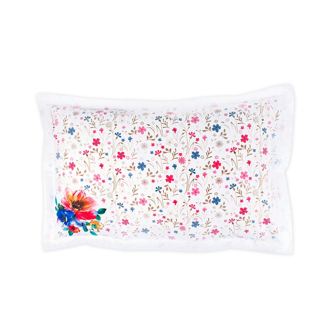 V2G Scattered Flowers Printed Pillow Covers- Pair