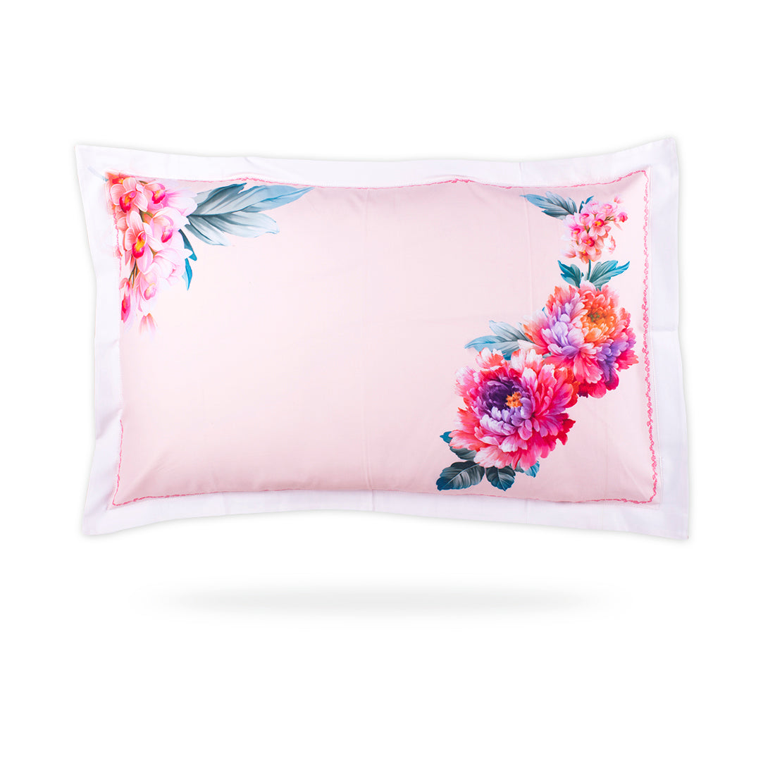 V2G Corner Bunches Printed Pillow Covers-Pair