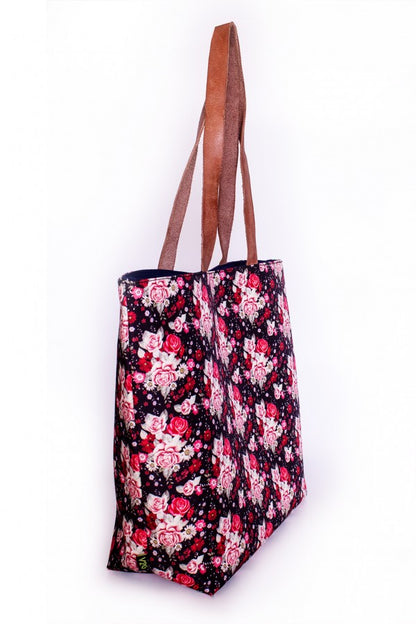 Shopper bag-Red Roses Bunch