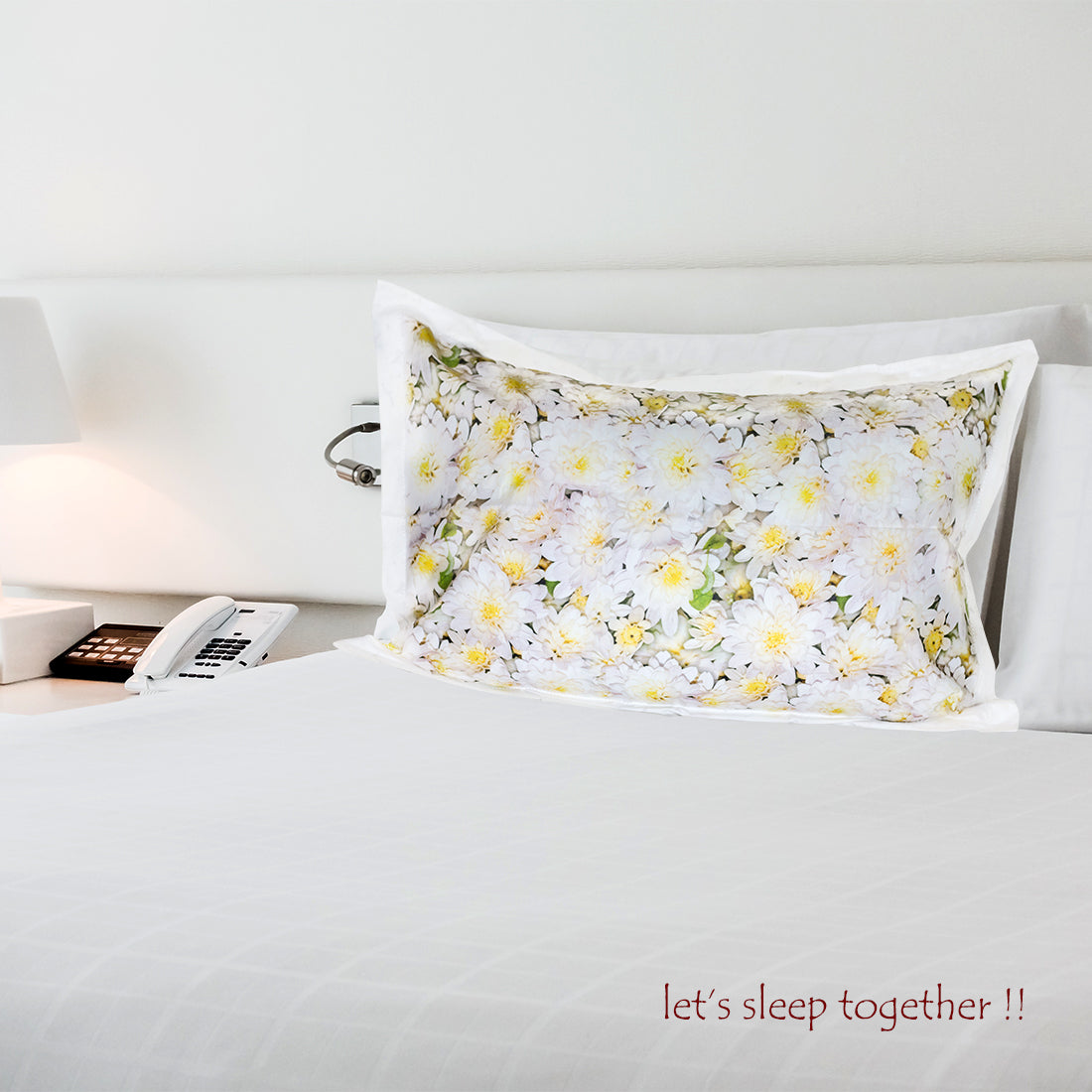 V2G Printed Pillow Covers- Yellow Daisies- Pair