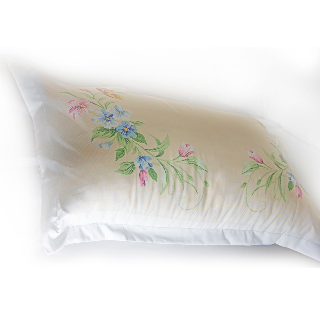 V2G Printed Pillow Covers- Corner Bouquets- Pair
