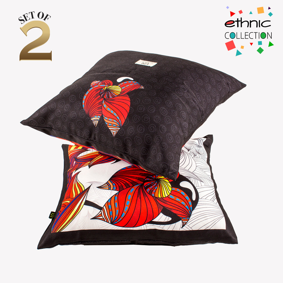 Cushion Cover-Ethnic Collection-67-Set of 2