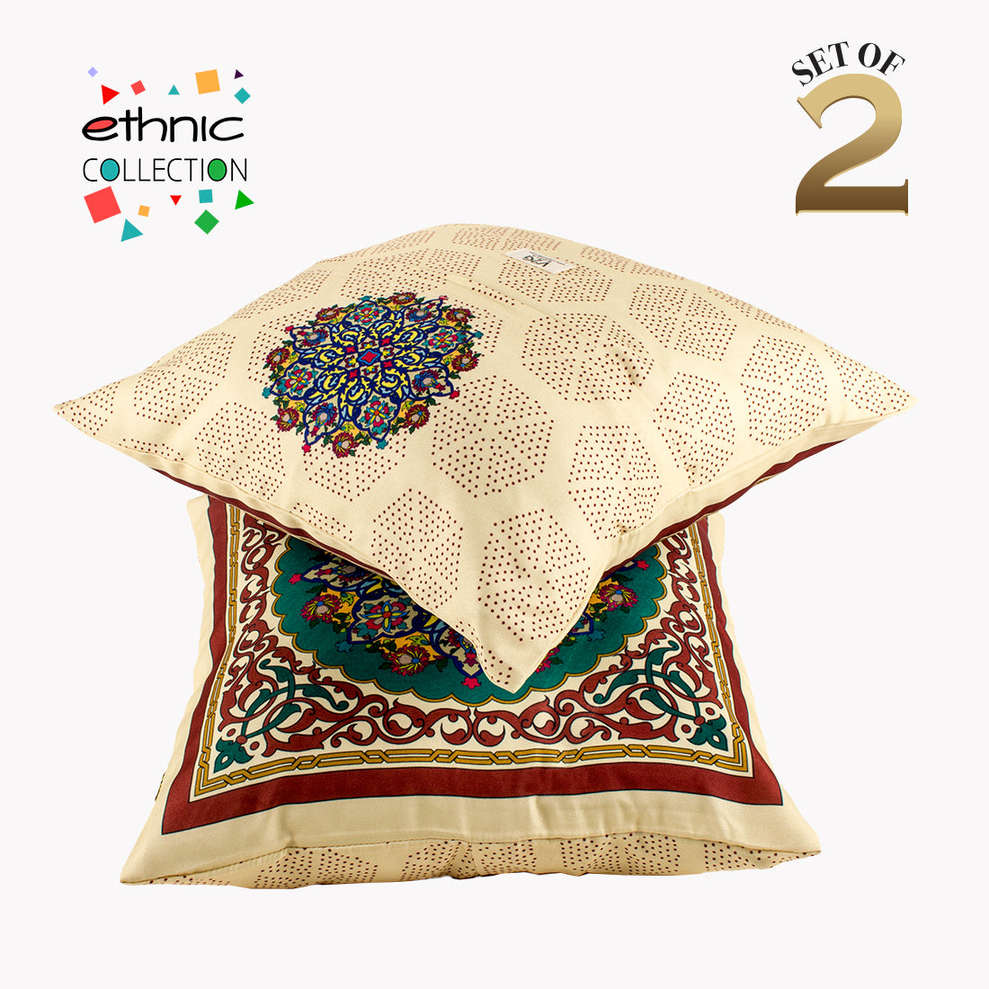 Cushion Cover-Ethnic Collection-83-Set of 2