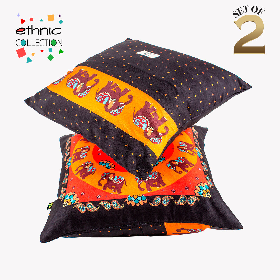 Cushion Cover-Ethnic Collection-75-Set of 2