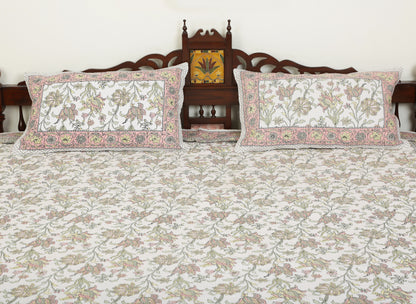 Bedcover-Ethnic Carrot Pink