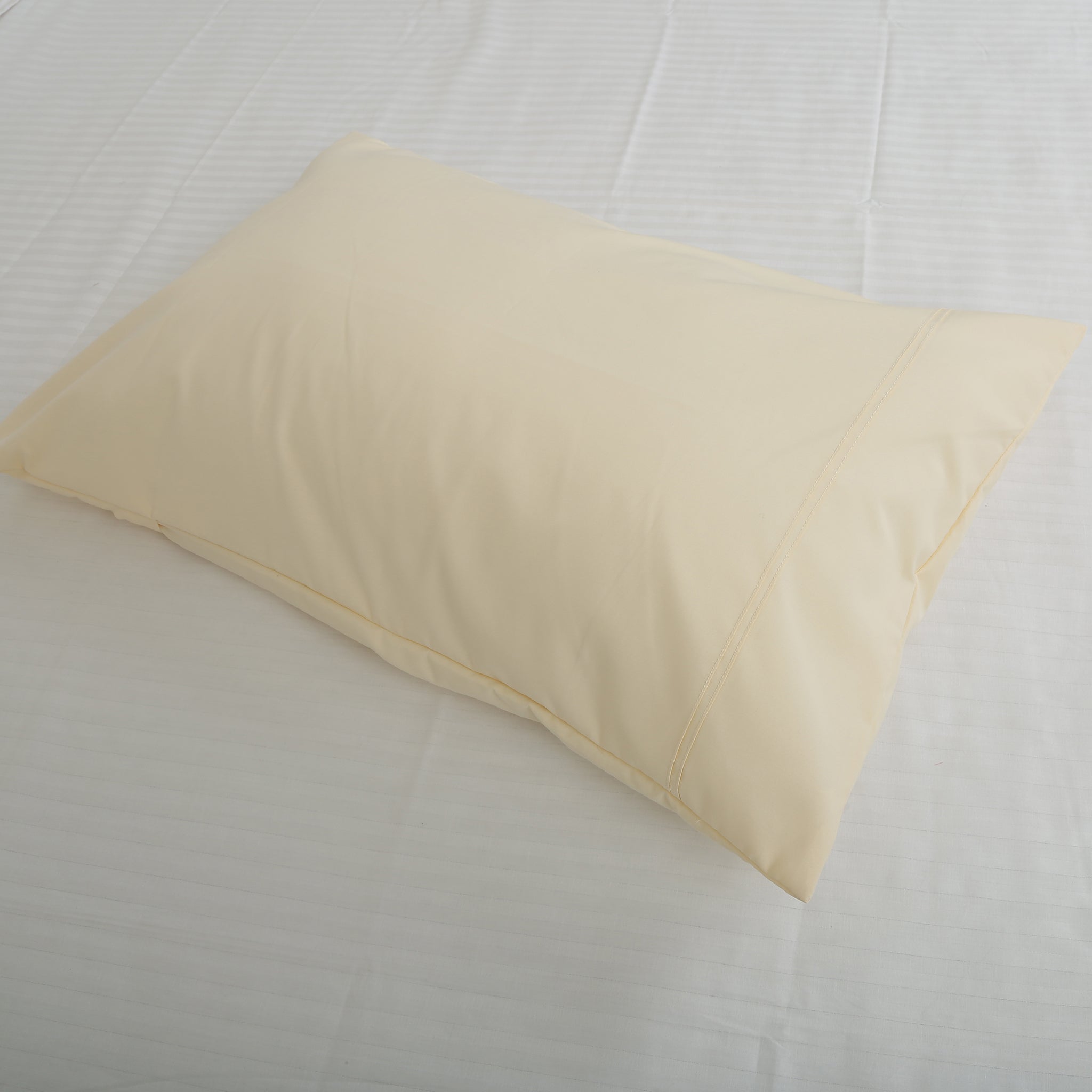 V2G Plain Color Pillow Covers-Pinkish Beige with Pintex Style- Pair