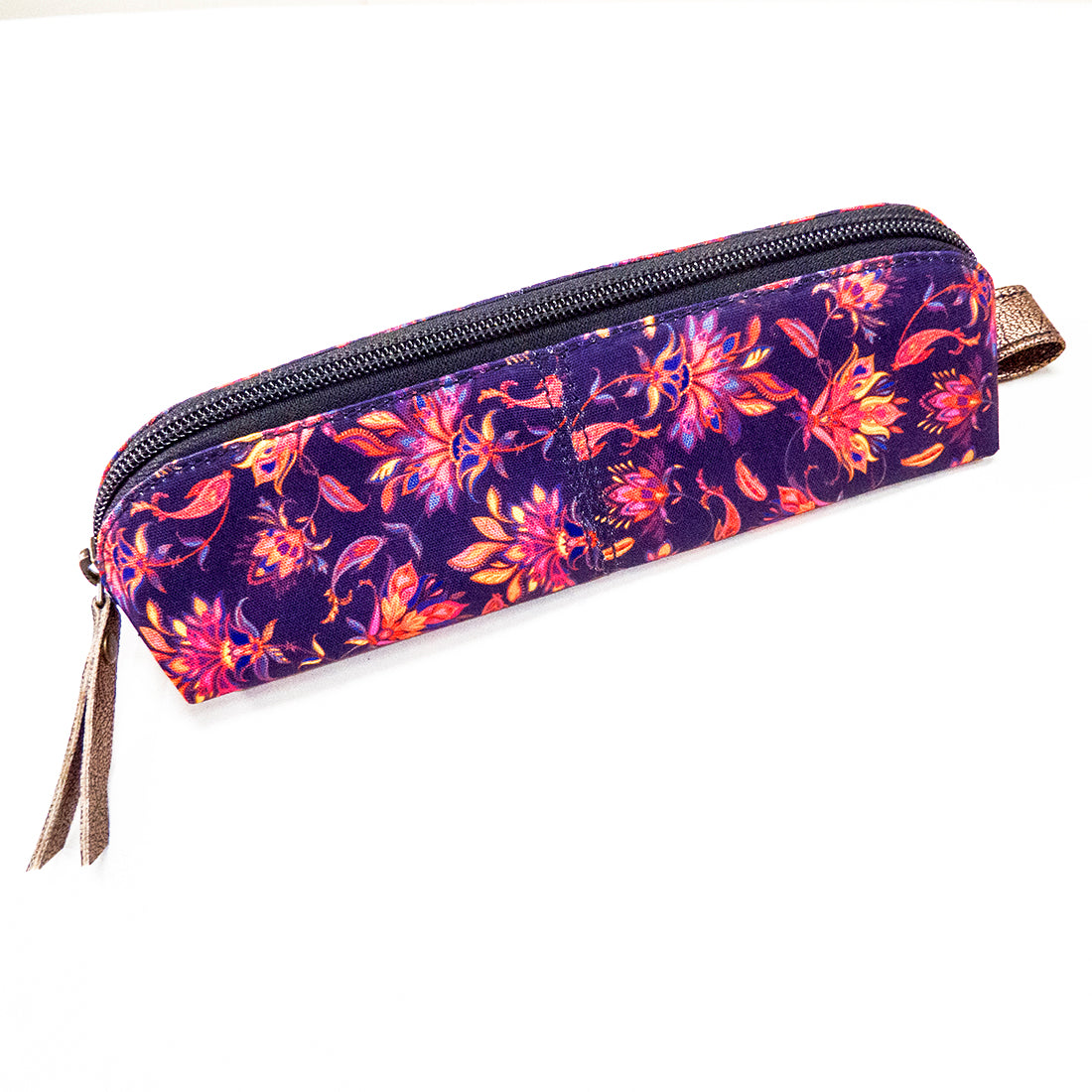 Stationary or MakeUp Pouch-Intricate Flowers