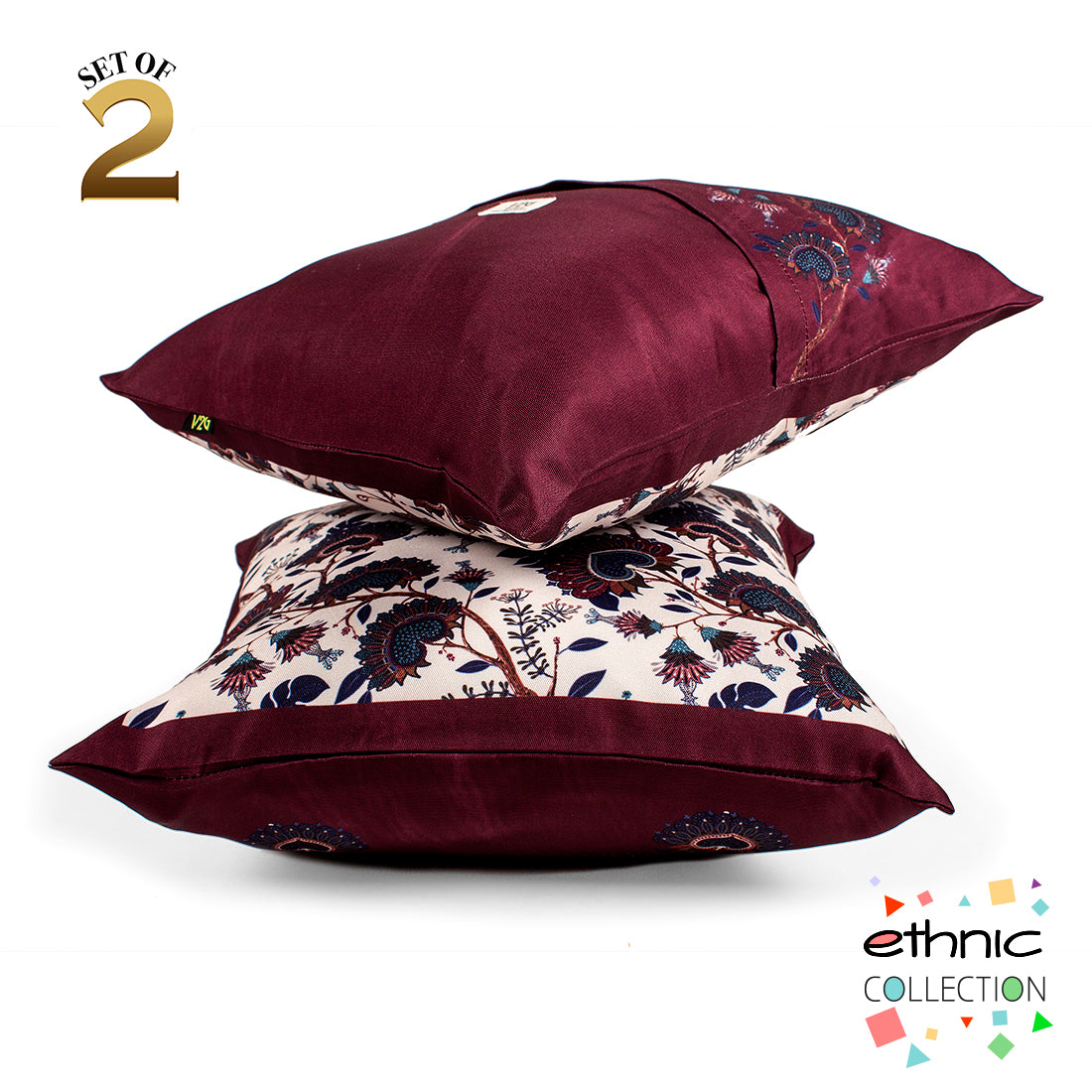 Cushion Cover-Ethnic Collection-41-Set of 2