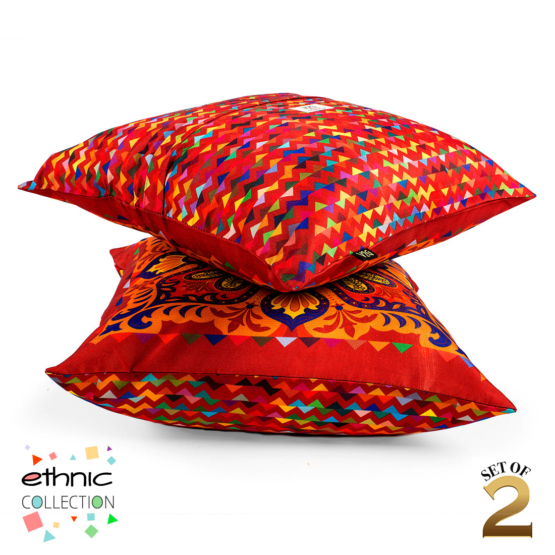 Cushion Cover-Ethnic Collection-40-Set of 2