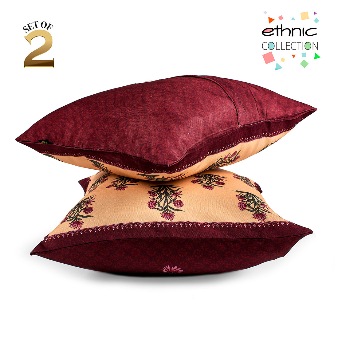 Cushion Cover-Ethnic Collection-35-Set of 2