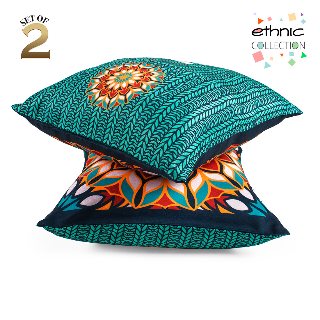 Cushion Cover-Ethnic Collection-49-Set of 2