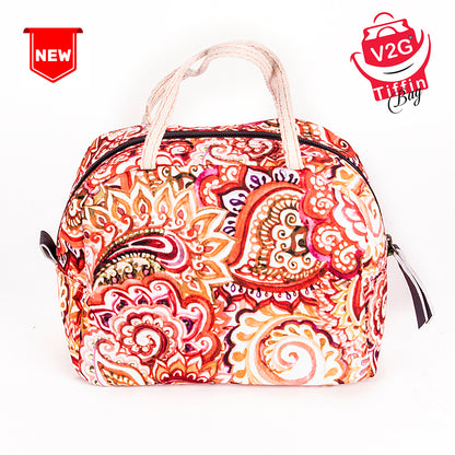Tiffin- Lunch Bag-Intricate Paisely 21