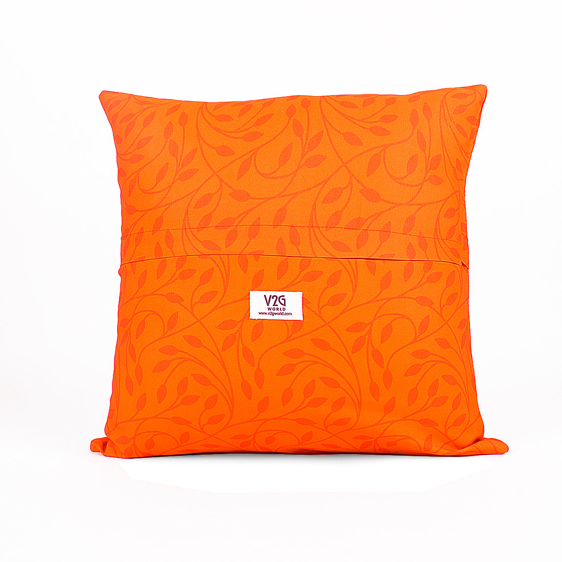 Cushion Cover-Ethnic Collection-90013(orange)-Set of 2