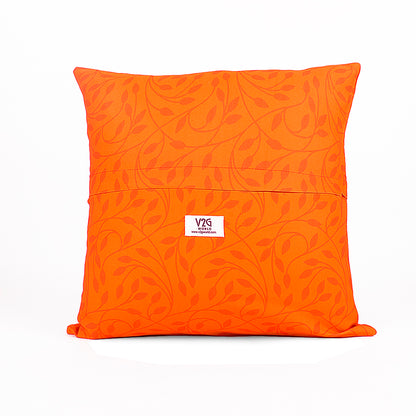 Cushion Cover-Ethnic Collection-90013(orange)-Set of 2
