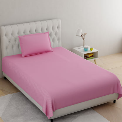 Single Bedsheet- Rose Pink