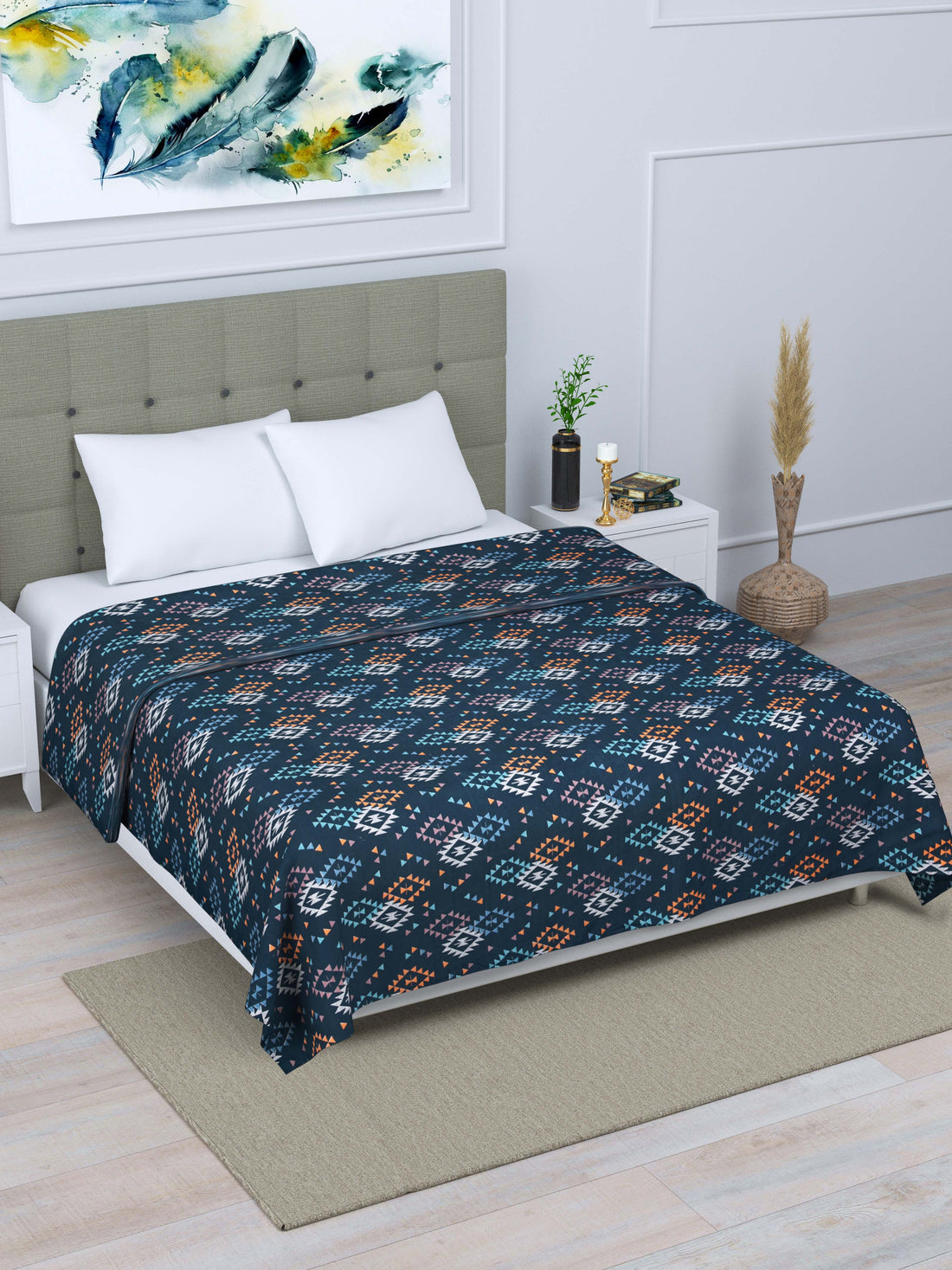 Dohar-Double Bed- Blue Charm